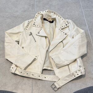 White Studded Women's Jacket